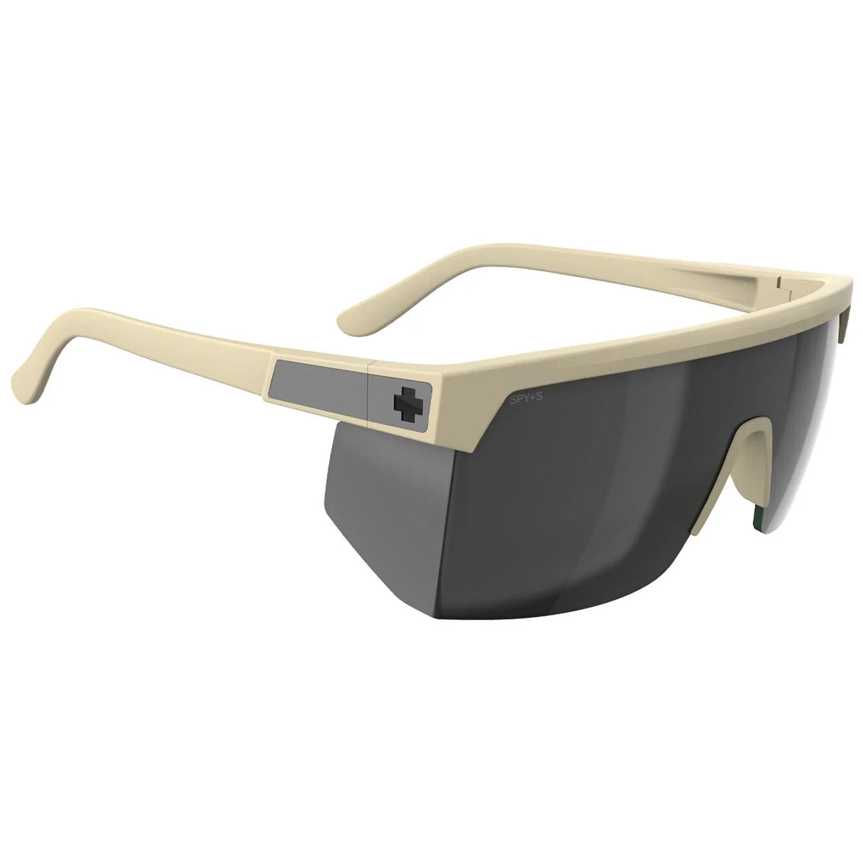 SPY Super Flynn Matte Sand - Happy Grey Green Black Spectra Mirror Sunglasses Sunglasses Spy