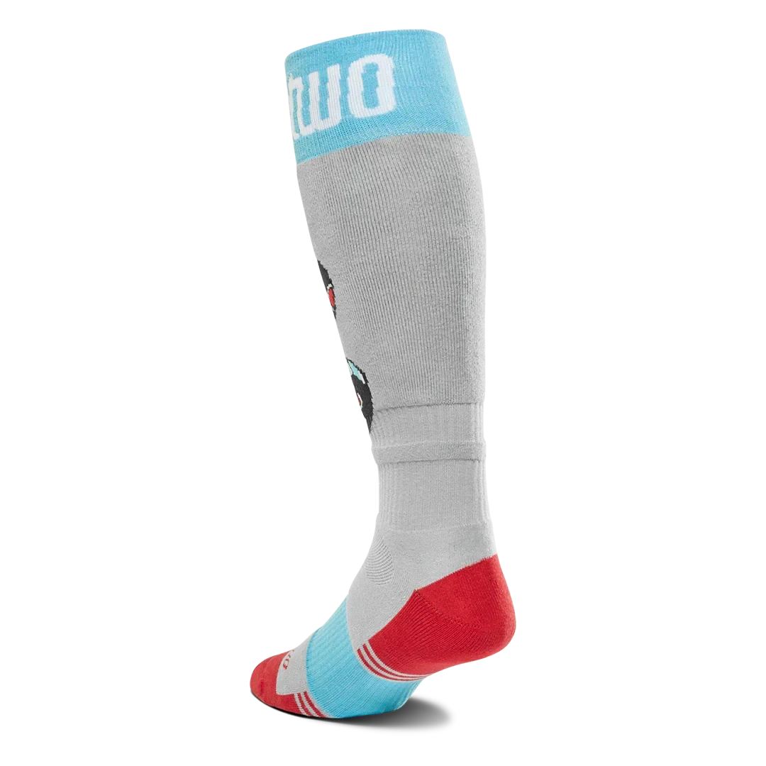 THIRTYTWO TM Coolmax Snow Socks Grey/Red Men's Snowboard Socks Thirtytwo