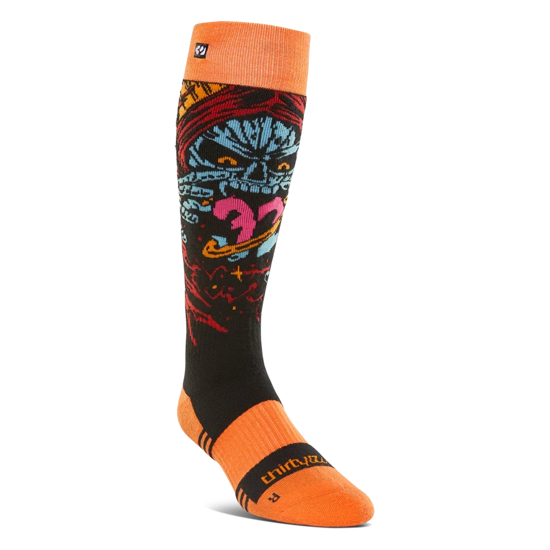 THIRTYTWO 32 Merino Snow Socks Orange Men's Snowboard Socks Thirtytwo