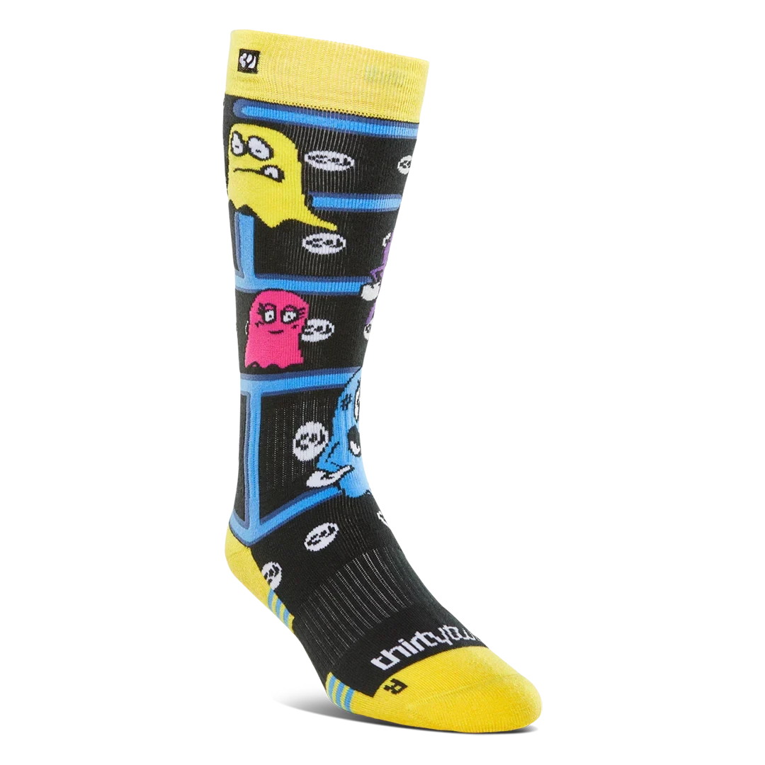 THIRTYTWO Youth Double Snow Socks Yellow Youth Snowboard Socks Thirtytwo