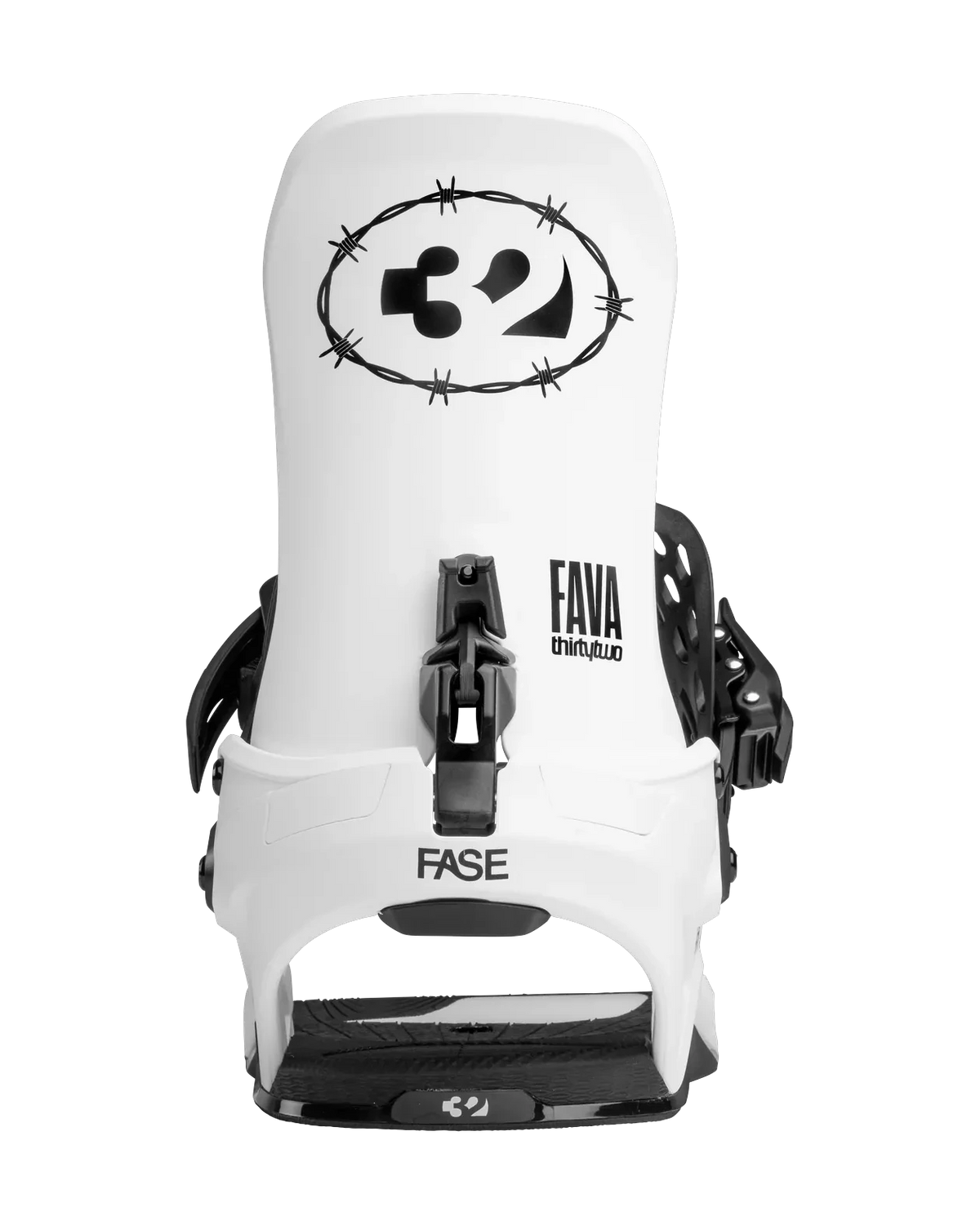 THIRTYTWO T32M FASE Snowboard Bindings Fava White 2027 Men's Snowboard Bindings Thirtytwo