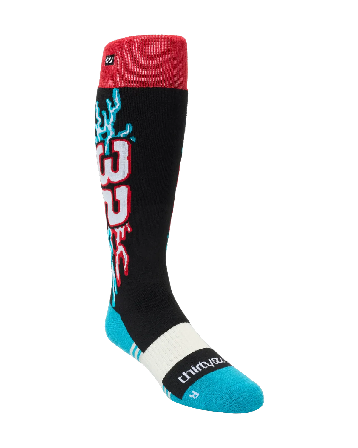 THIRTYTWO TM Merino Snow Socks Blue/Black Men's Snowboard Socks Thirtytwo