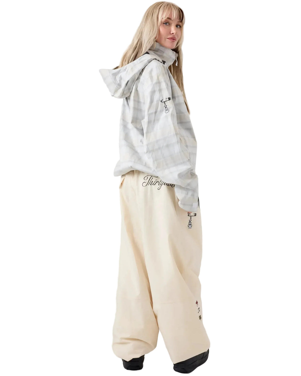 THIRTYTWO Women's Jib Snow Pants Off White 2027 Women's Snow Pants Thirtytwo