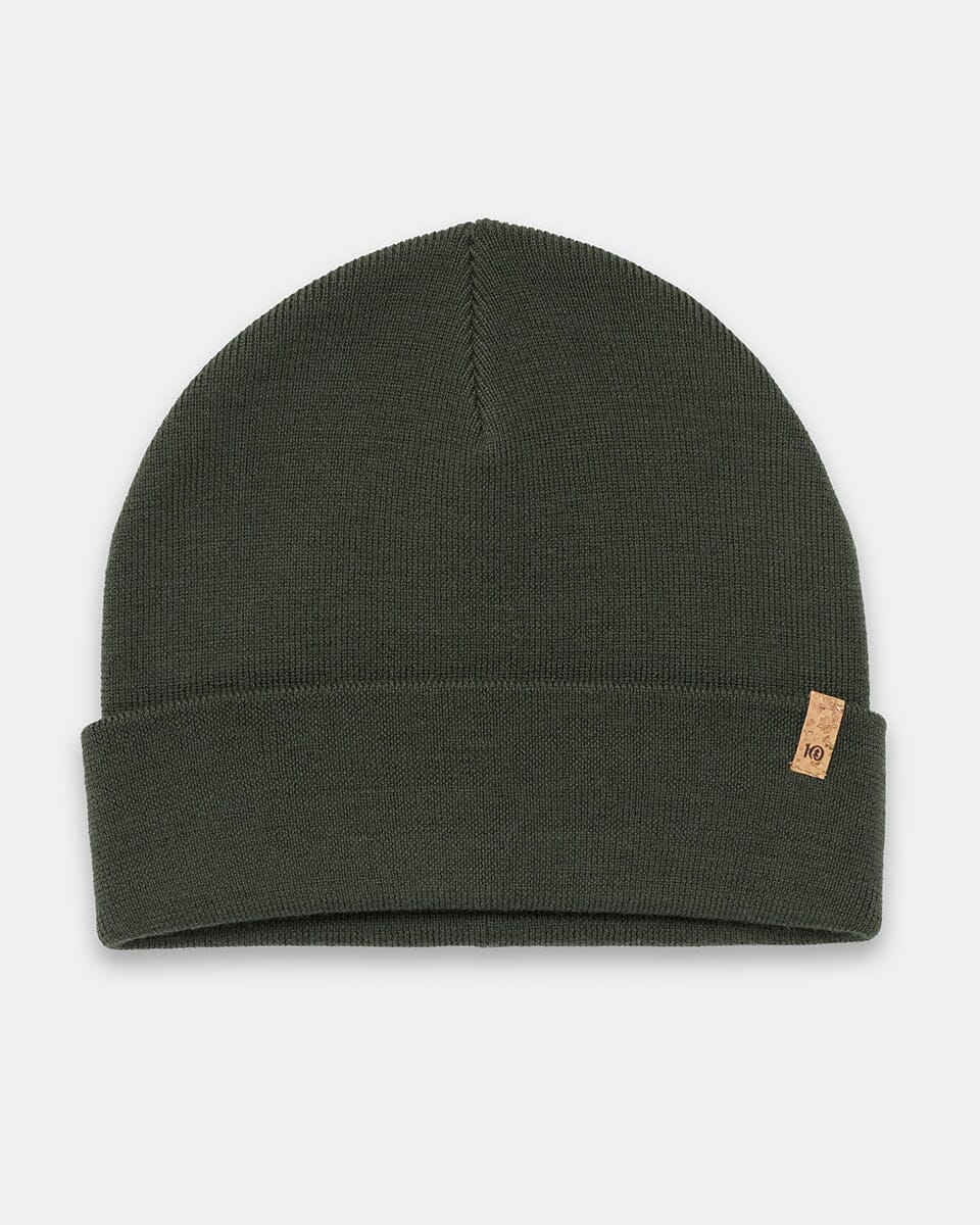 TENTREE Wool Kurt Beanie Dark Kombu Green Men's Beanies Tentree