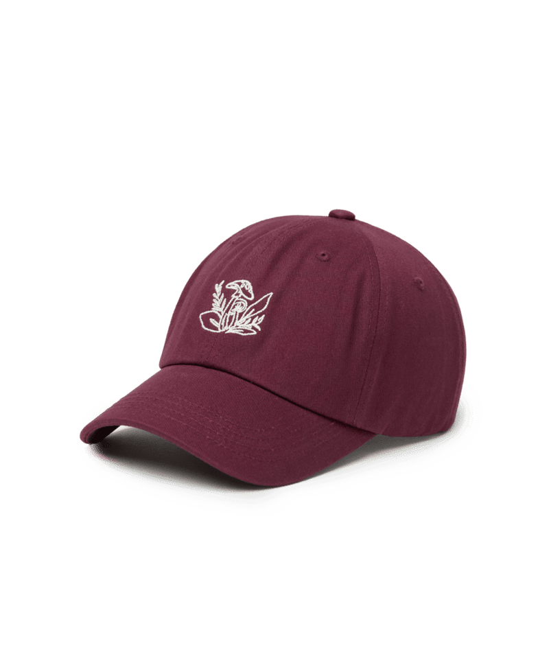 TENTREE Women's Understory Peak Hat Deep Burgundy/Warm Oak Women's Hats Tentree