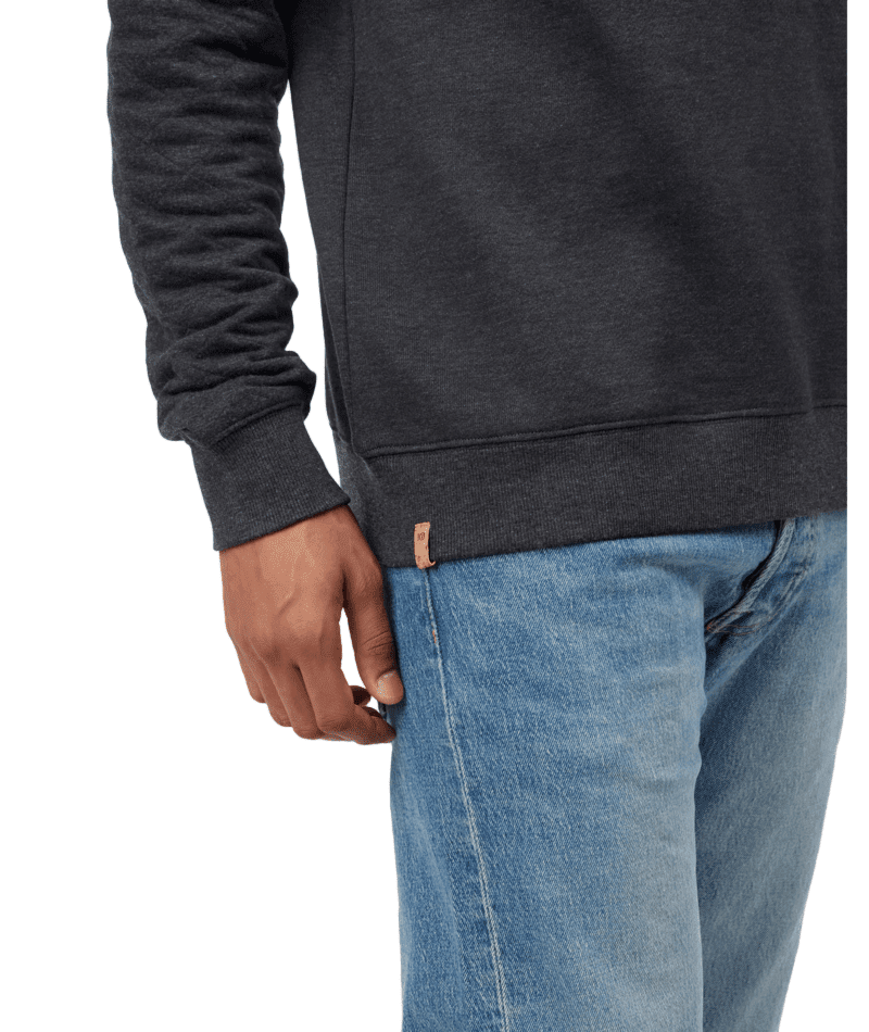 TENTREE Quadra Pullover Hoodie Meteorite Black Heather Men's Pullover Hoodies Tentree