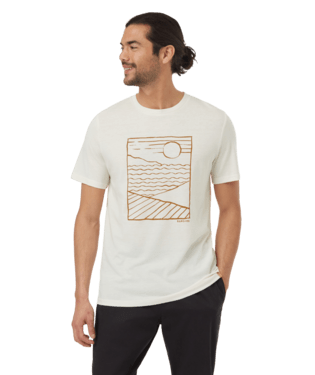 TENTREE Artist Series Oasis T-Shirt Undyed/Golden Brown Men's Short Sleeve T-Shirts Tentree 