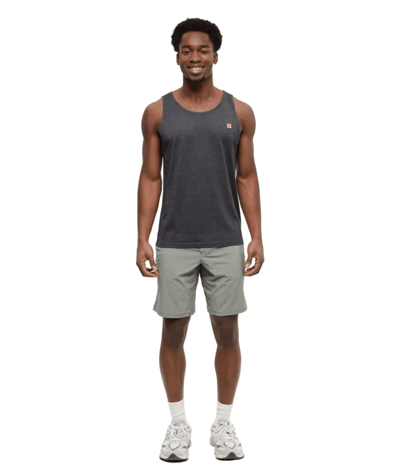 TENTREE Pender Tank Meteorite Black Heather Men's Tank Tops Tentree