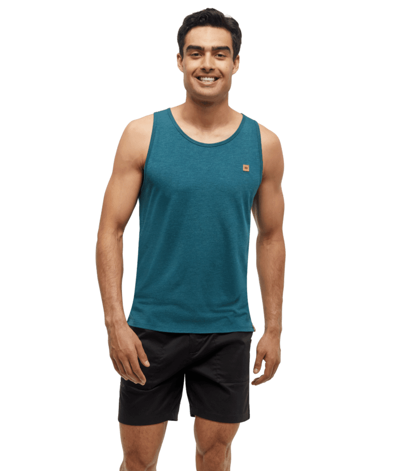 TENTREE Pender Tank Jasper Heather Men's Tank Tops Tentree