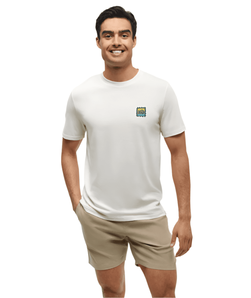 TENTREE Emerald Edge T-Shirt Undyed/Bistro Green Men's Short Sleeve T-Shirts Tentree