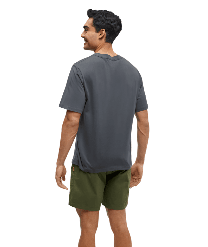 TENTREE Emerald Edge Relaxed T-Shirt Graphite/Bistro Green Men's Short Sleeve T-Shirts Tentree