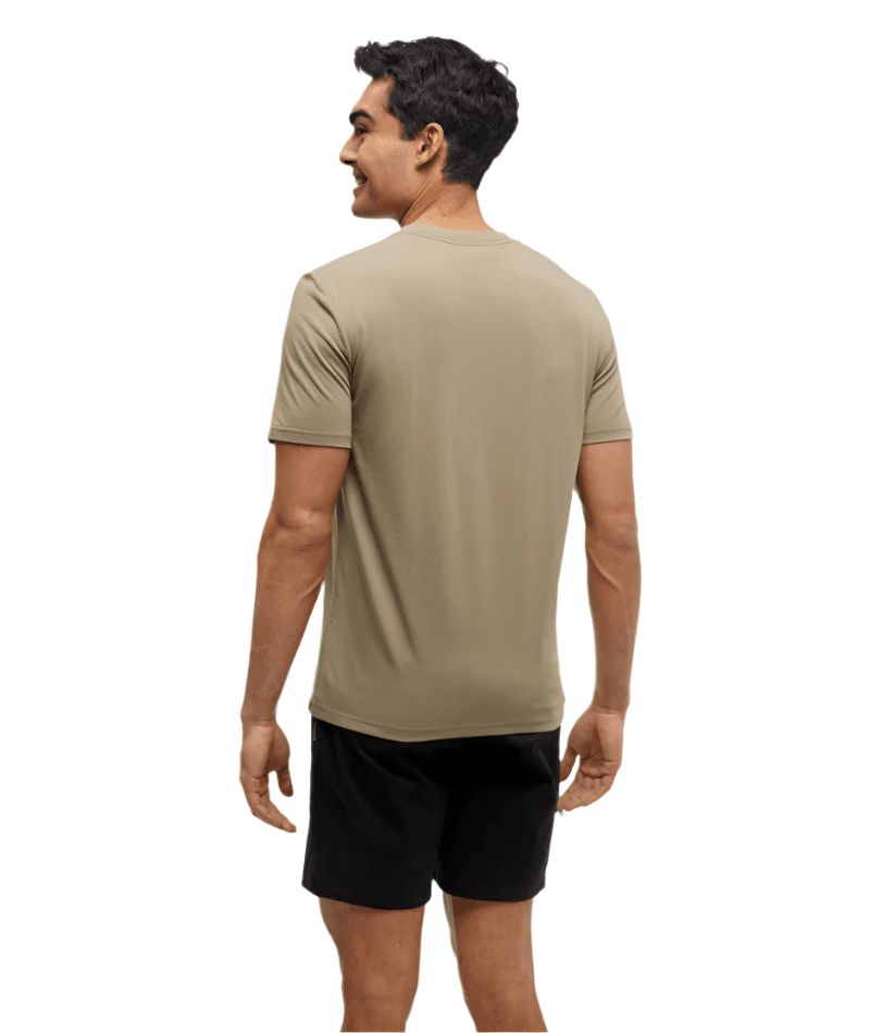 TENTREE Cloudy Forest Ten T-Shirt Khaki/Forest Shade Men's Short Sleeve T-Shirts Tentree