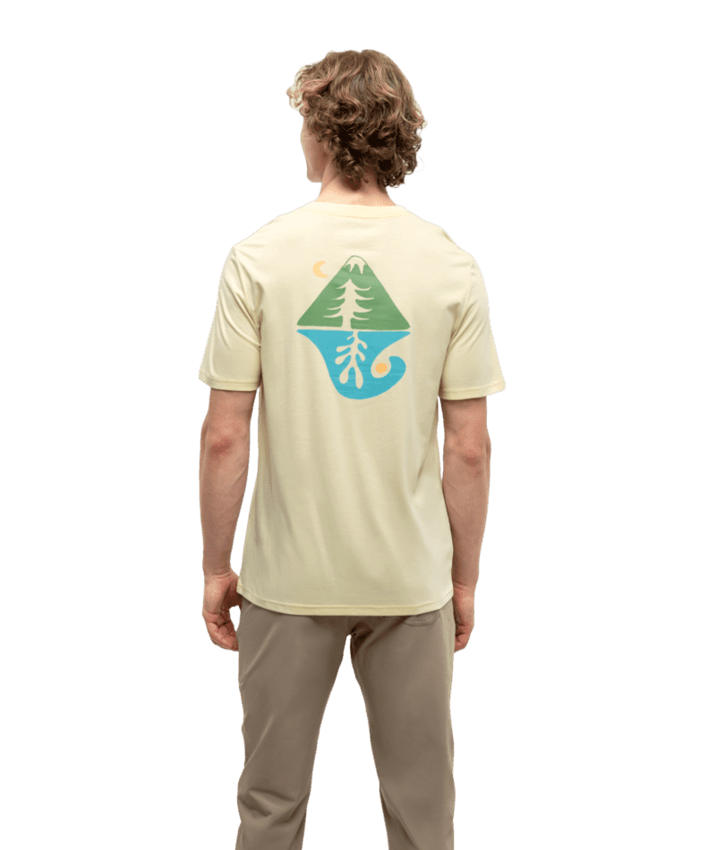 TENTREE Seaforestation T-Shirt Anchor Sunray/Sea Blue Men's Short Sleeve T-Shirts Tentree