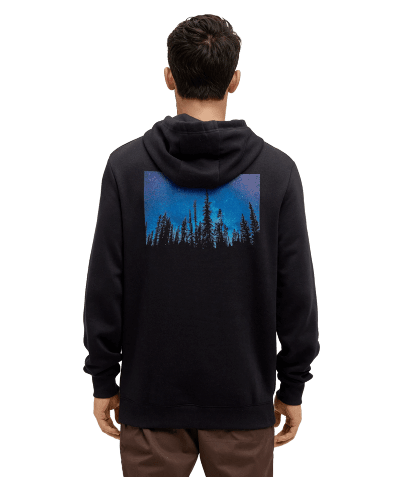 TENTREE Parks Midnight Forest Pullover Hoodie Meteorite Black/Midnight Forest Men's Pullover Hoodies Tentree