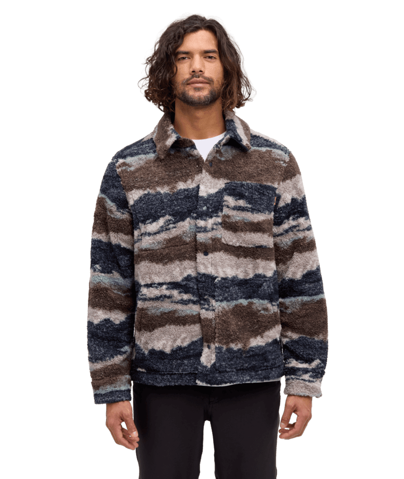 TENTREE Otto Reversible Jacket Midnight Blue/Reflective Peaks Men's Street Jackets Tentree
