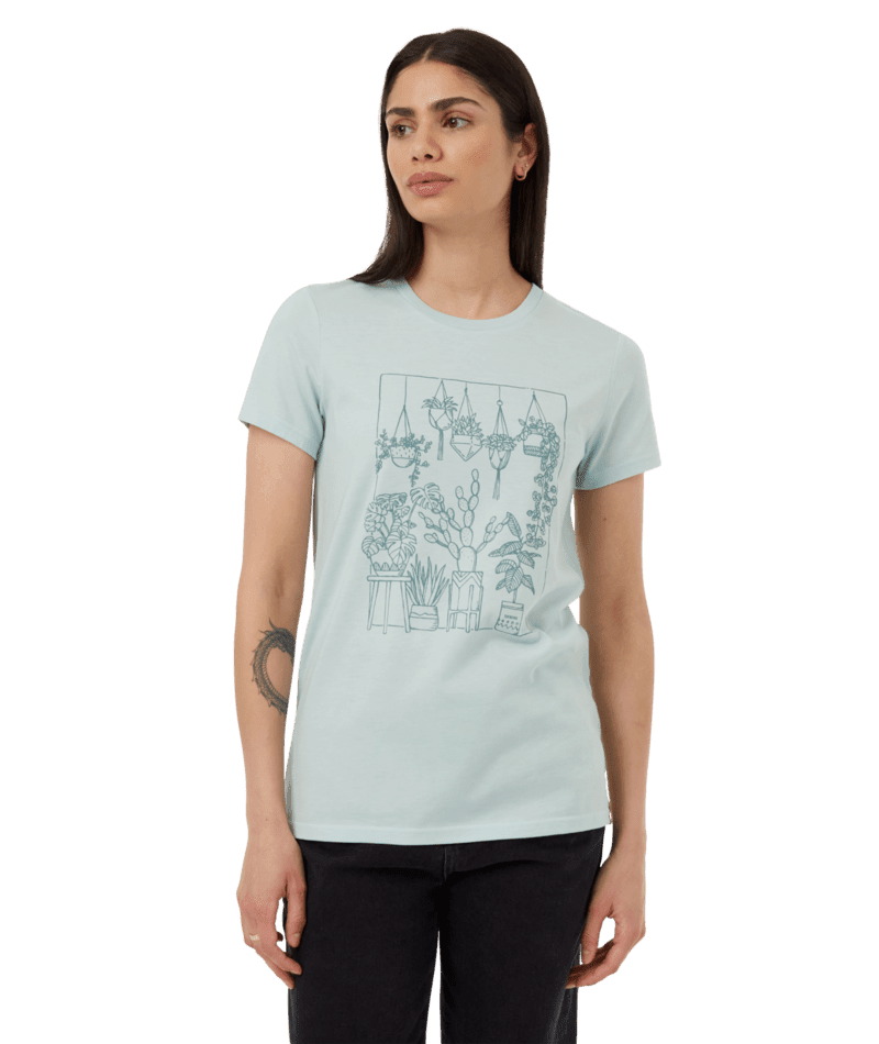 TENTREE Women's Plant Club T-Shirt Surf Spray Heather/Mountain Mist Women's T-Shirts Tentree