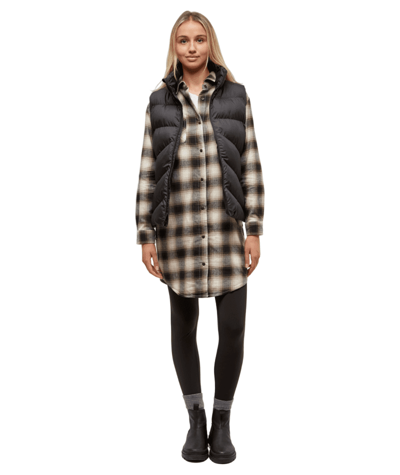 TENTREE Women's Boulder Vest Meteorite Black Women's Vests Tentree