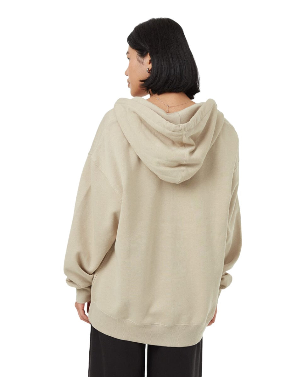 TENTREE Women's Treefleece Oversized Zip Up Hoodie Pale Oak Women's Zip Hoodies Tentree