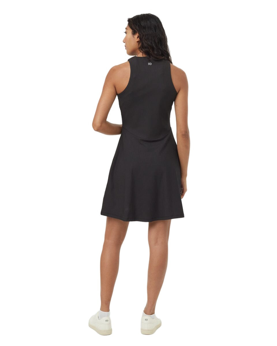 TENTREE Women's TechRib Dress Meteorite Black Women's Dresses Tentree