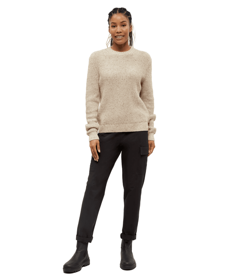 TENTREE Women's Morrell Sweater Warm Oak Nep Women's Sweaters Tentree