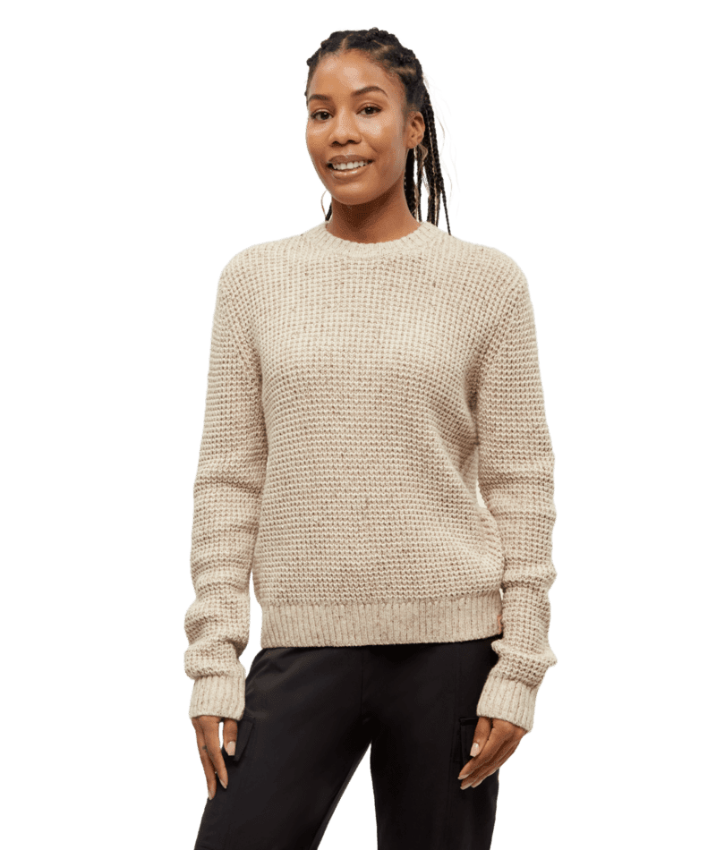 TENTREE Women's Morrell Sweater Warm Oak Nep Women's Sweaters Tentree