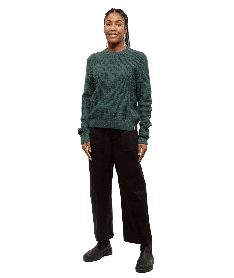 TENTREE Women's Morrell Sweater Forest Pine Nep Women's Sweaters Tentree