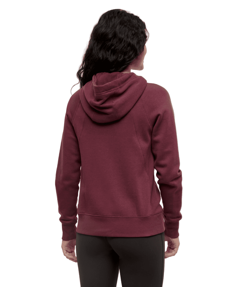 TENTREE Women's Elm Zip Hoodie Deep Burgundy Women's Zip Hoodies Tentree