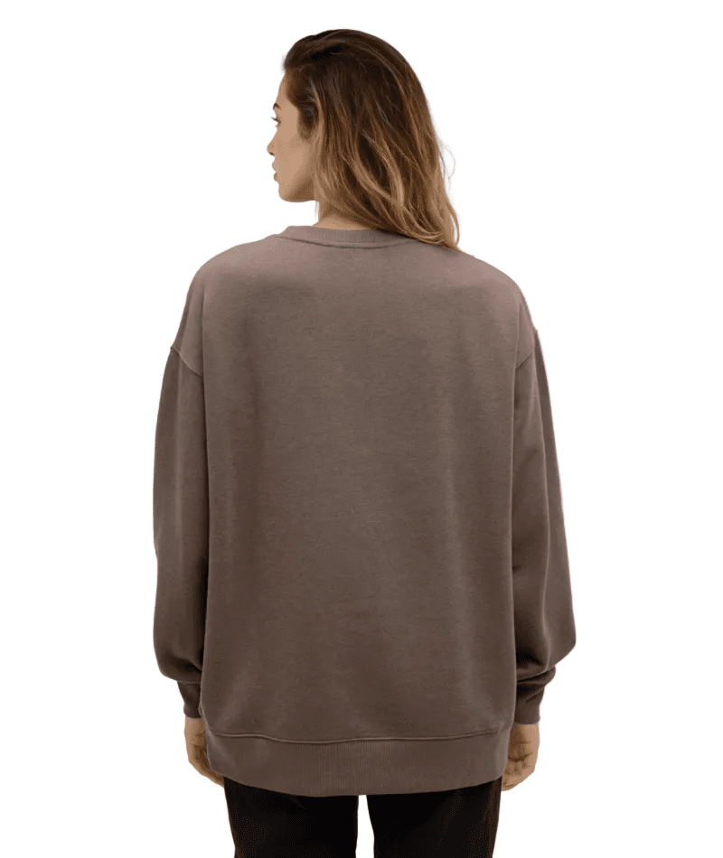 TENTREE Women's Alpine Oversized Crew Ashwood/Pale Oak Women's Sweaters Tentree