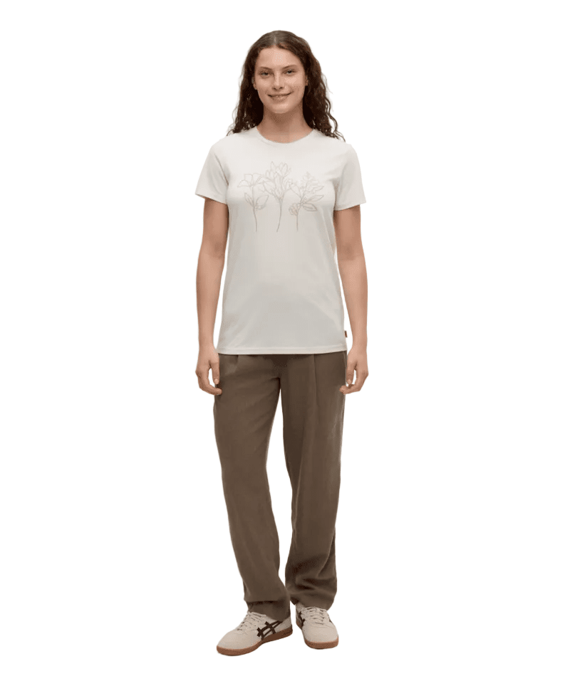 TENTREE Women's Summer Floral T-Shirt Undyed/Creek Stone Women's Short Sleeve T-Shirts Tentree