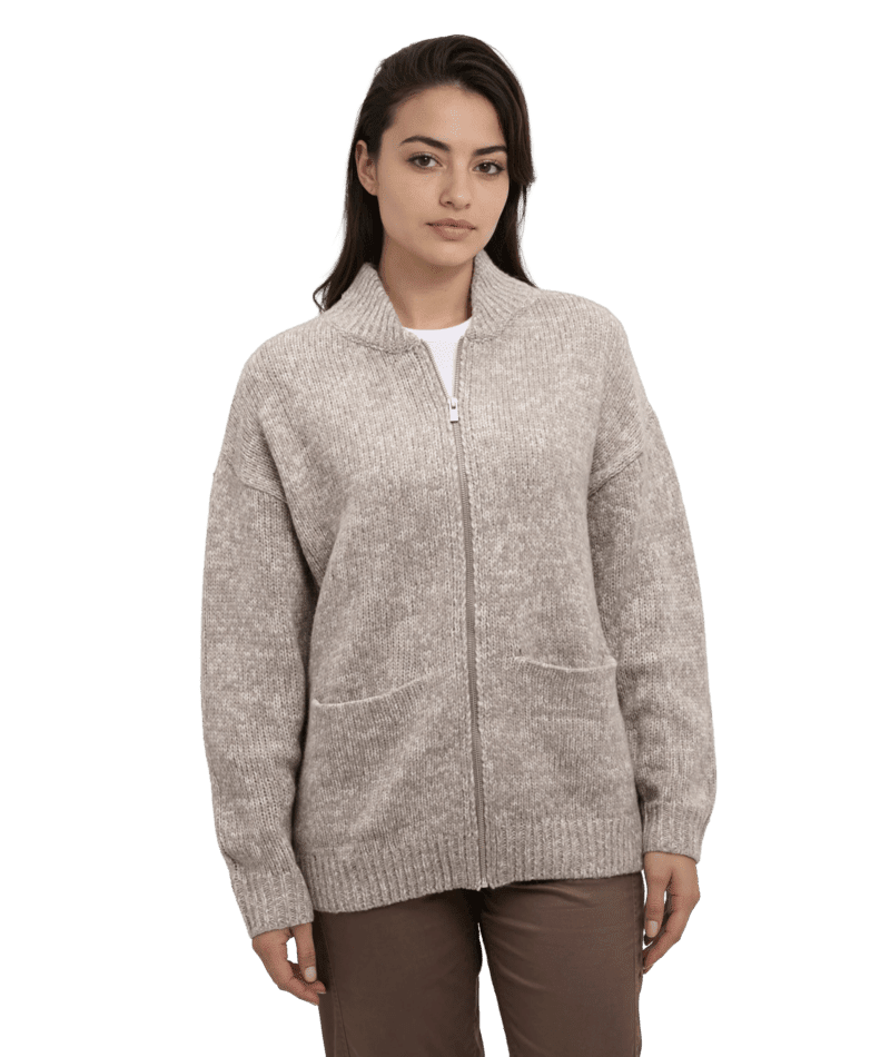 TENTREE Women's Garibaldi Cardigan Ashwood Heather Women's Sweaters Tentree