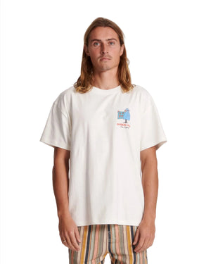 CRITICAL SLIDE Supply T-Shirt Vintage White Men's Short Sleeve T-Shirts The Critical Slide Society 