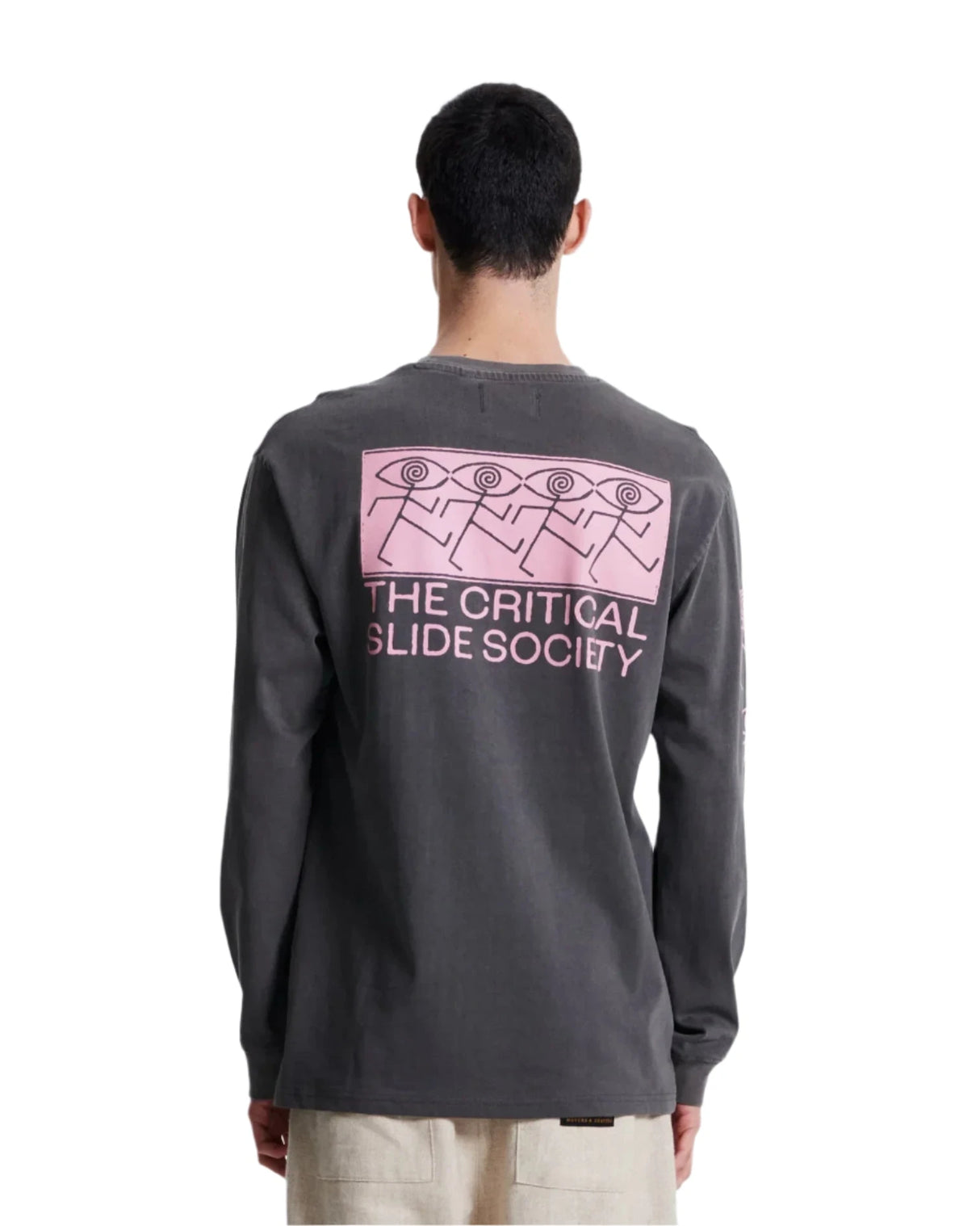 CRITICAL SLIDE My Guy Long Sleeve T-Shirt Asphalt Men's Long Sleeve T-Shirts The Critical Slide Society