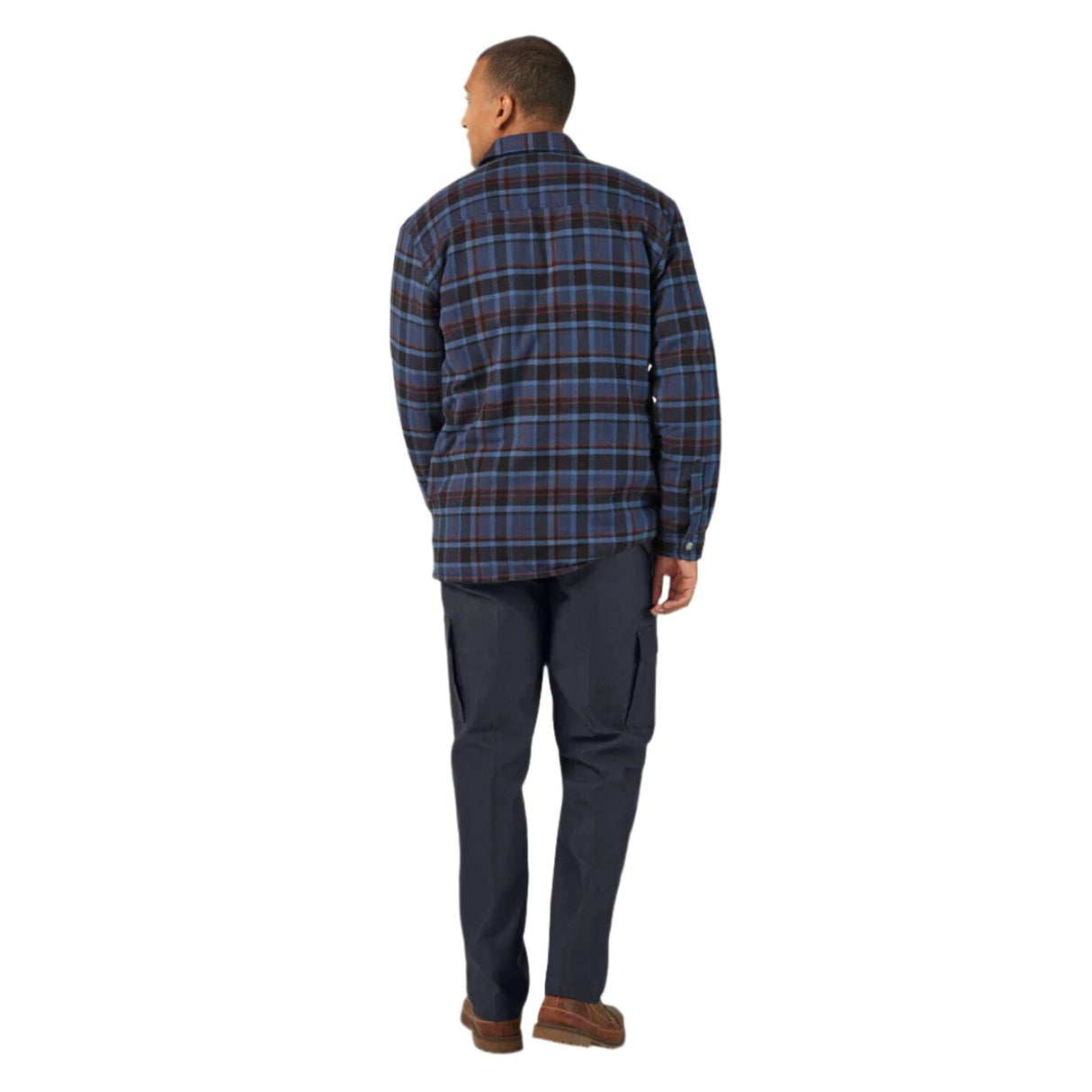 DICKIES Water Repellent Fleece-Lined Flannel Shirt Jacket Naval Academy Men's Street Jackets Dickies