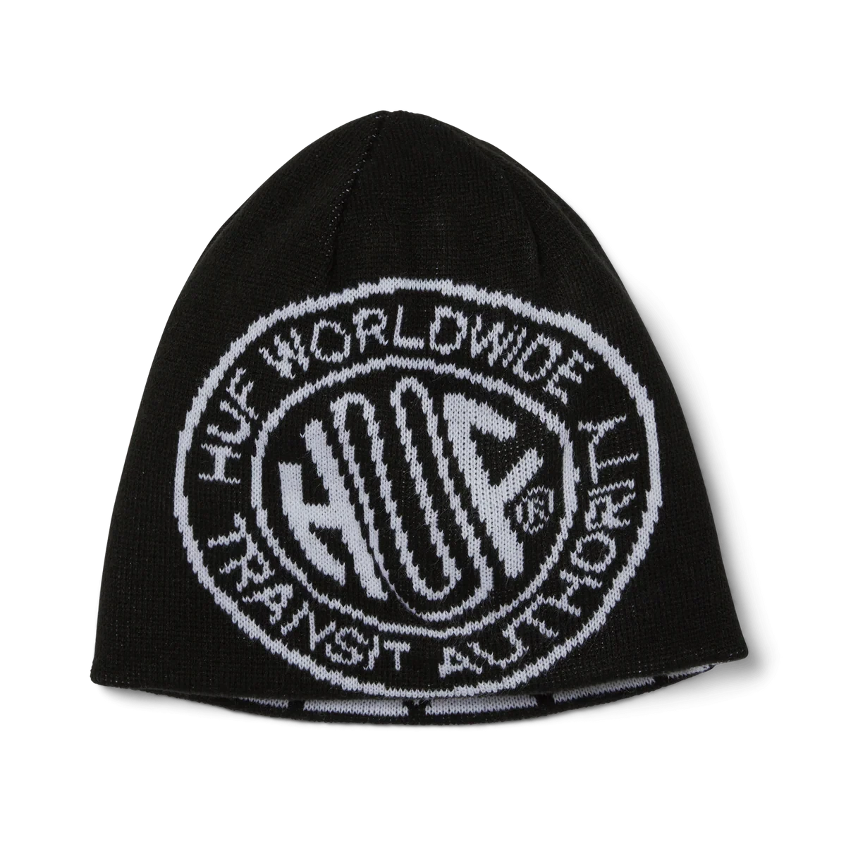 HUF Token Reversible Skull Beanie Black Men's Beanies Huf