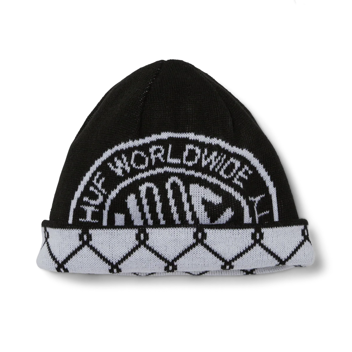 HUF Token Reversible Skull Beanie Black Men's Beanies Huf