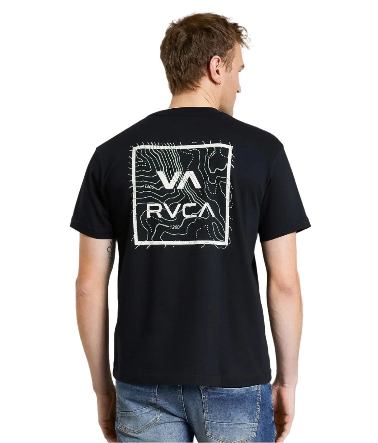 RVCA Topo Two T-Shirt Black Men's Short Sleeve T-Shirts RVCA