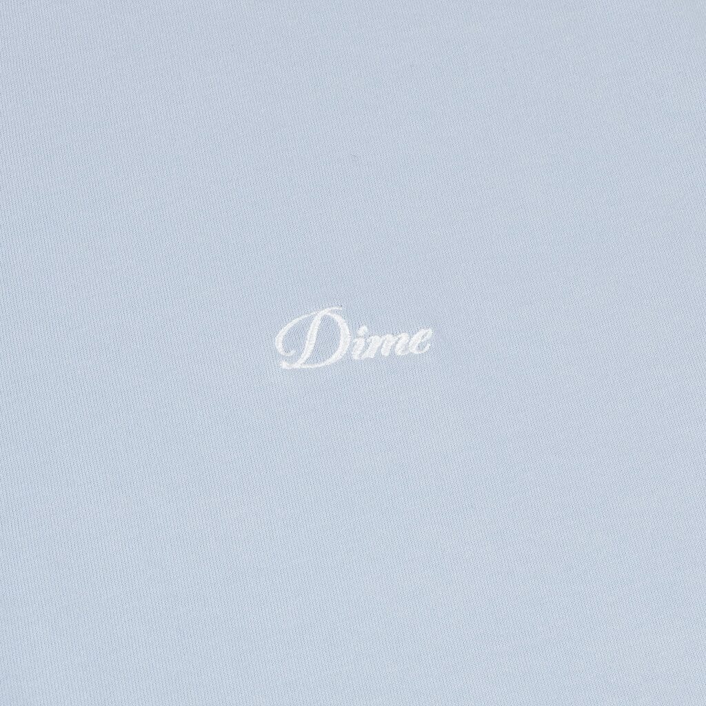 DIME Cursive Small Logo T-Shirt Blue Fog Men's Short Sleeve T-Shirts Dime MTL