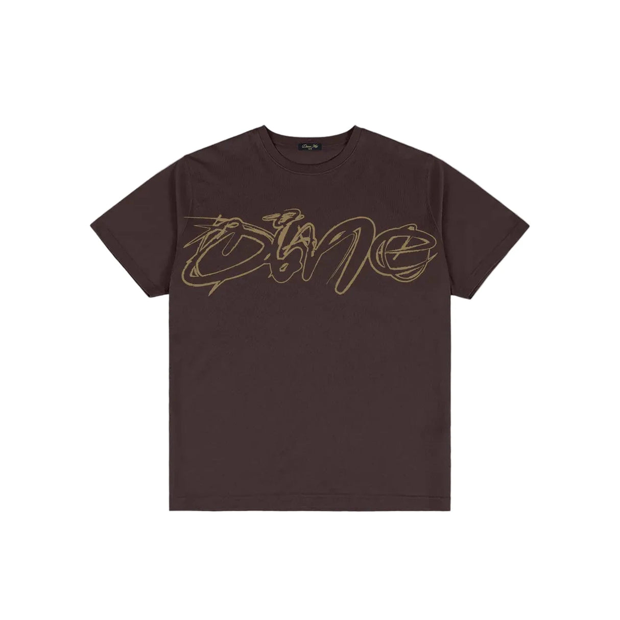 DIME Fine Lines T-Shirt Dark Brown Men's Short Sleeve T-Shirts Dime MTL
