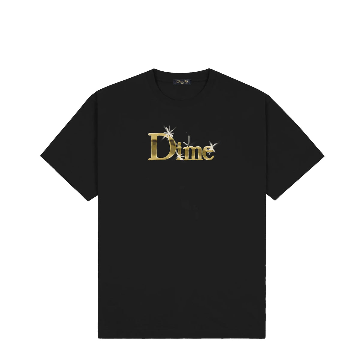 DIME Classic Shiny T-Shirt Black Men's Short Sleeve T-Shirts Dime MTL