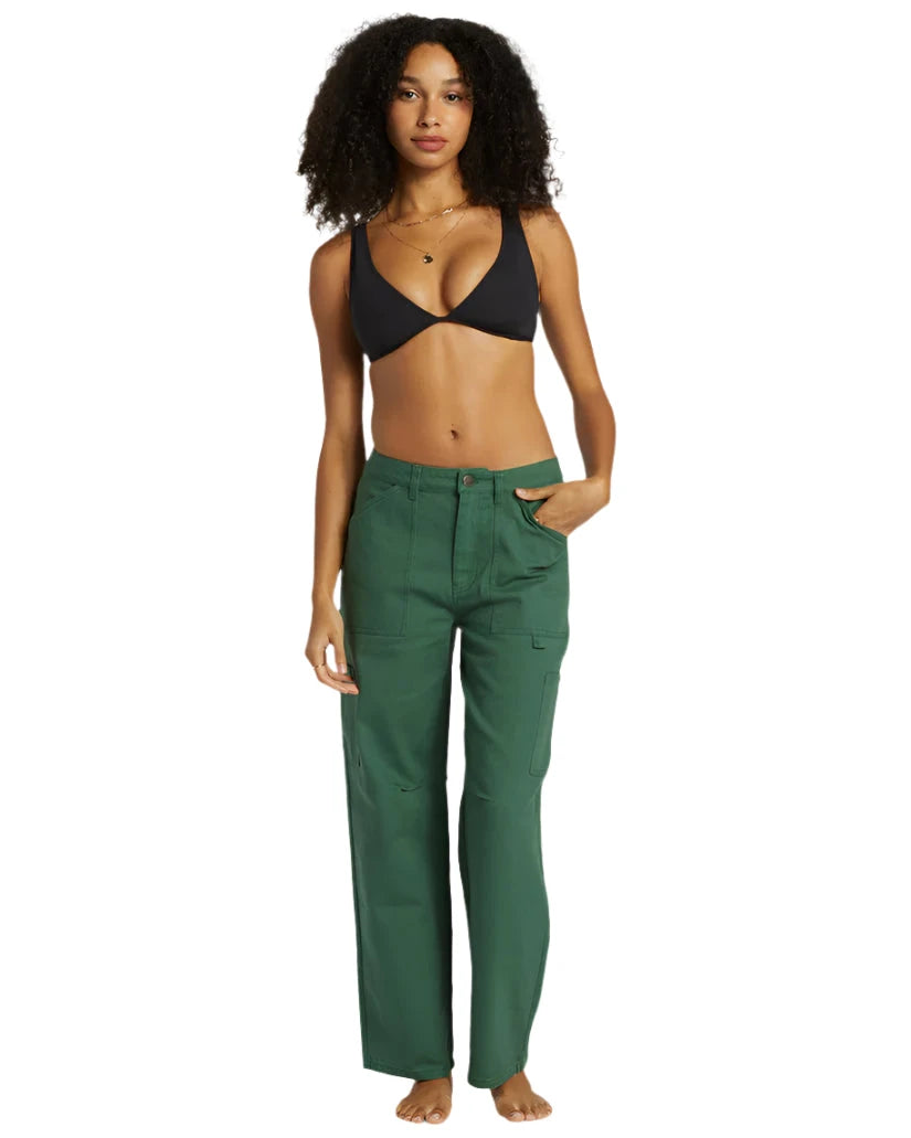 BILLABONG Women's Leia Cargo Pants Emerald Bay Women's Pants Billabong