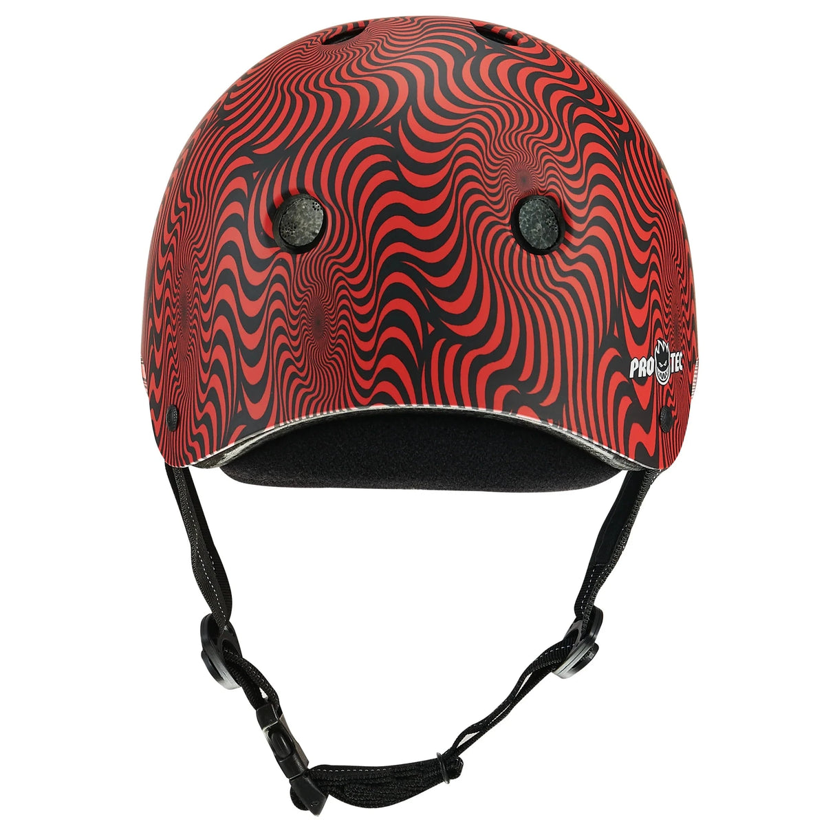 PRO-TEC Low Pro Helmet Spitfire Red Swirl Skateboard Helmets Pro-tec