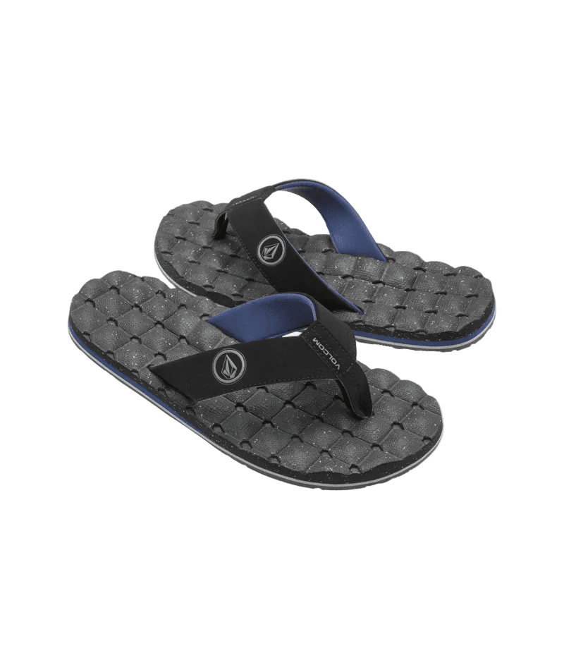 VOLCOM Recliner Sandals Grey Blue Men's Sandals Volcom