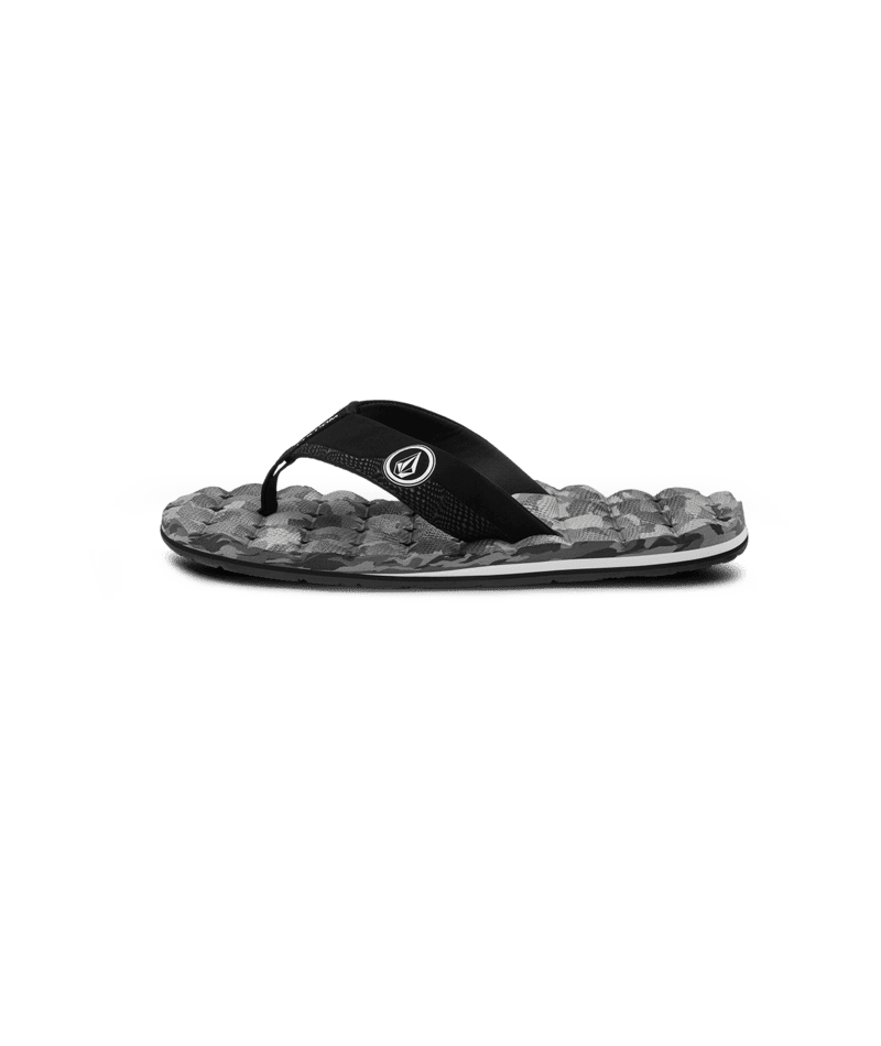 VOLCOM Recliner Sandals Grey Combo Men's Sandals Volcom