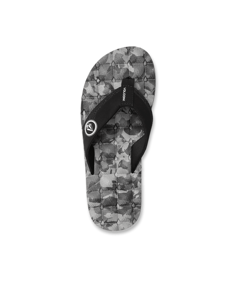 VOLCOM Recliner Sandals Grey Combo Men's Sandals Volcom