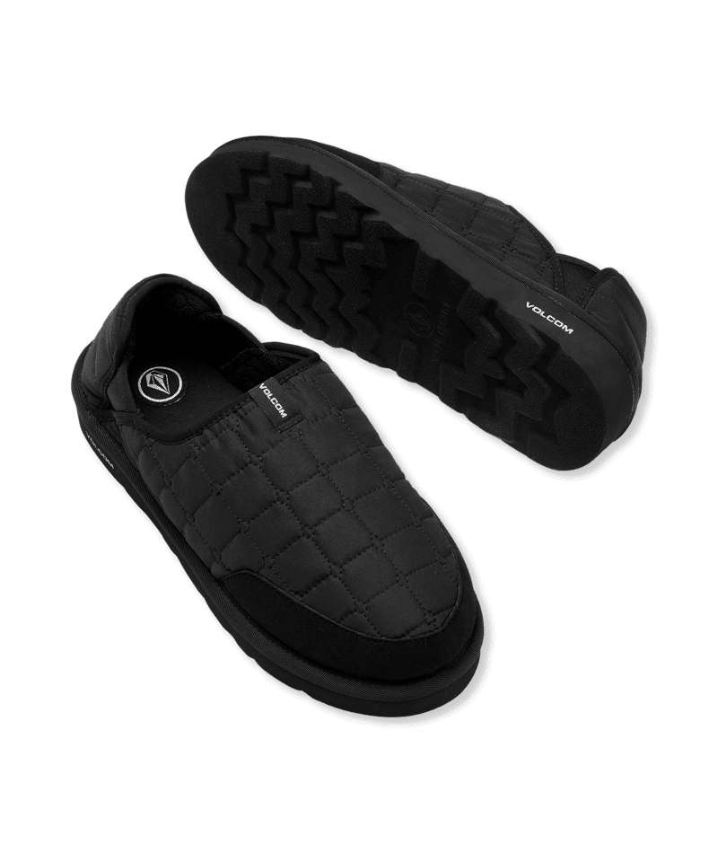 VOLCOM Recliner Slipper Black White Men's Skate Shoes Volcom