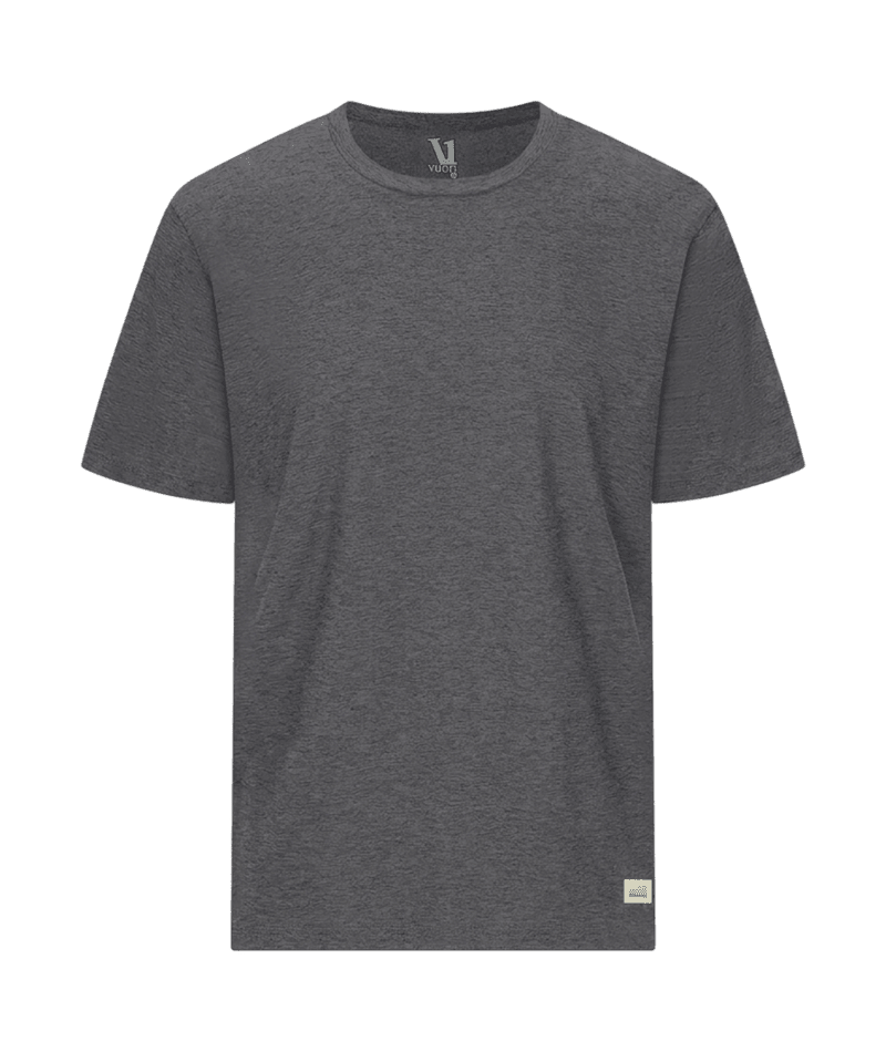 VUORI Strato Tech T-Shirt Charcoal Heather Men's Short Sleeve T-Shirts Vuori
