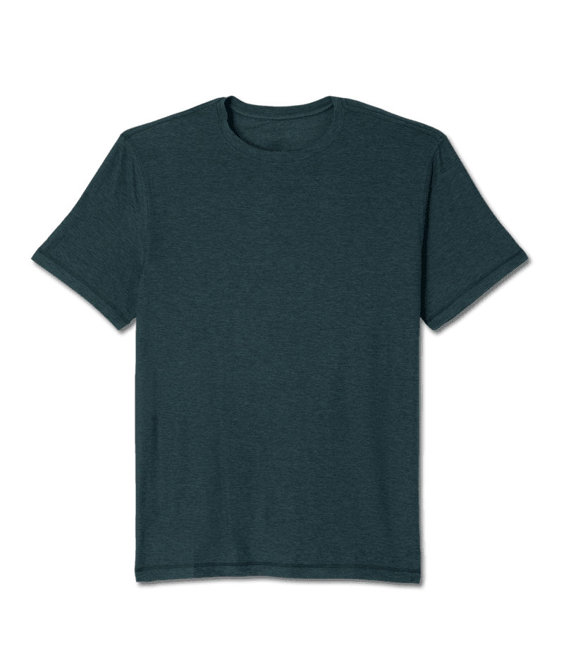 VUORI Strato Tech T-Shirt Hemlock Heather Men's Short Sleeve T-Shirts Vuori