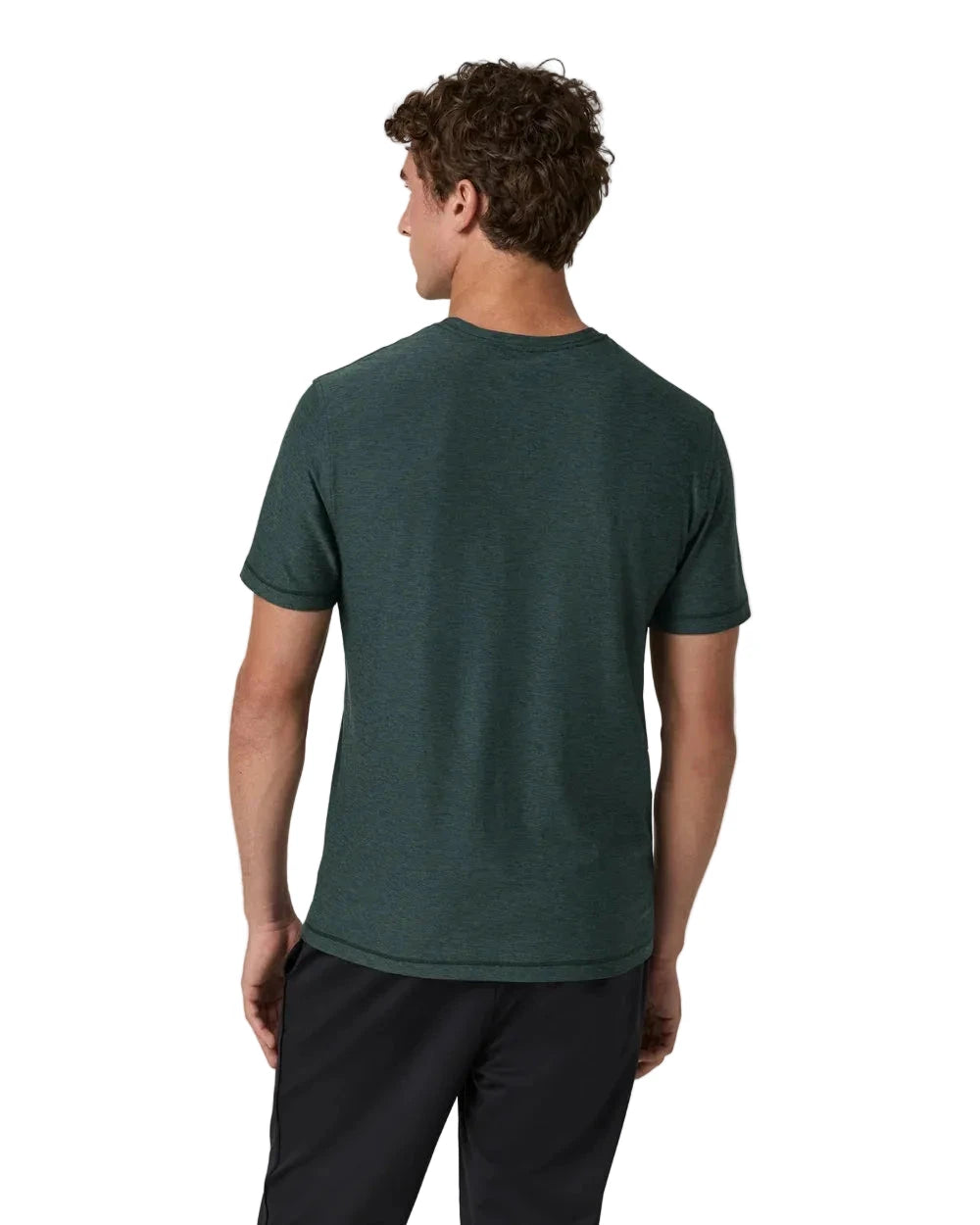 VUORI Strato Tech T-Shirt Hemlock Heather Men's Short Sleeve T-Shirts Vuori