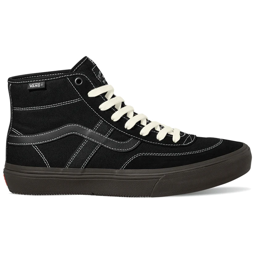 VANS Crockett High Decon Shoes Black/Chocolate Men's Skate Shoes Vans