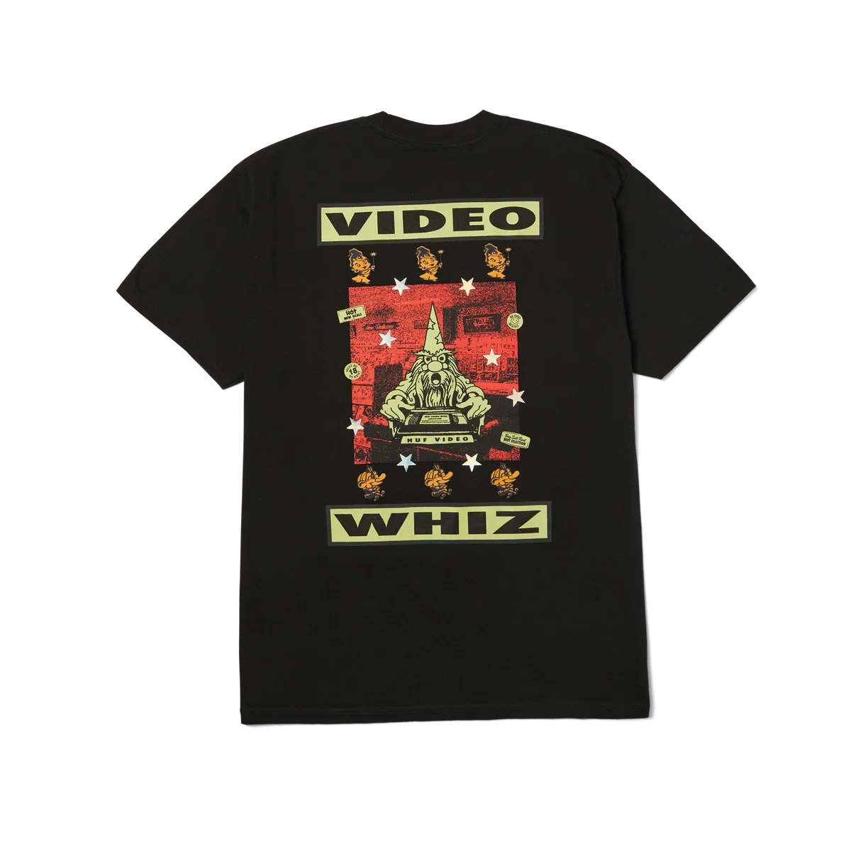 HUF Video Genie T-Shirt Black Men's Short Sleeve T-Shirts Huf